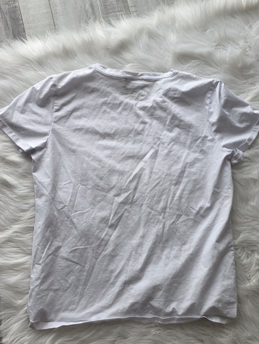 Karl Lagerfeld White Sequin Eiffel Tower Tee - Picture 5 of 5